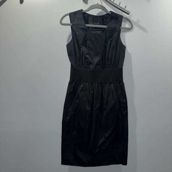 Yigal Azrouël New York Black Gathered Waist Dress – Size 4 - Picture 3 of 11